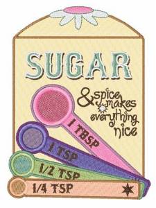 Picture of Sugar and Spice... Machine Embroidery Design
