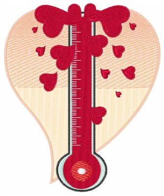 Hot Thermometer Machine Embroidery Design