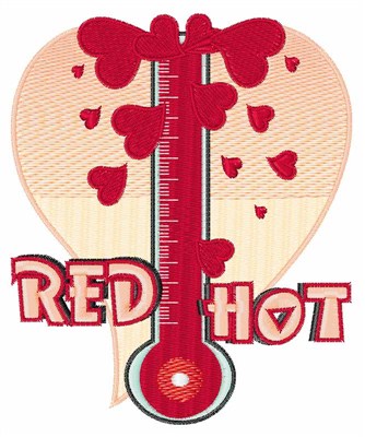 Red Hot Machine Embroidery Design