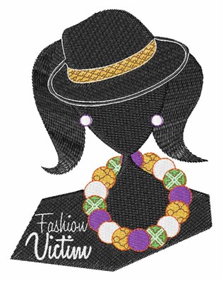 Fashion Victim Machine Embroidery Design