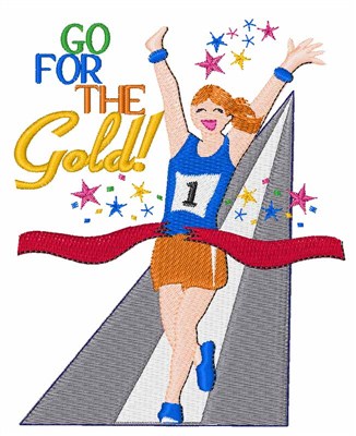 Go For The Gold! Machine Embroidery Design