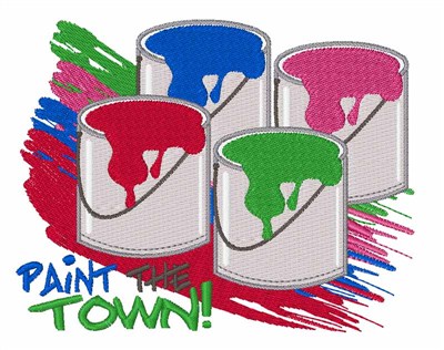 Paint The Town! Machine Embroidery Design