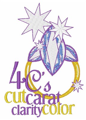 4Cs Diamond Machine Embroidery Design