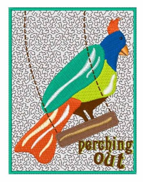 Picture of Perching Out Machine Embroidery Design