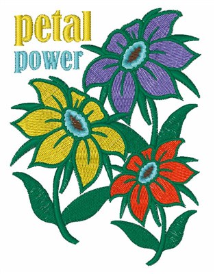 Petal Power Machine Embroidery Design