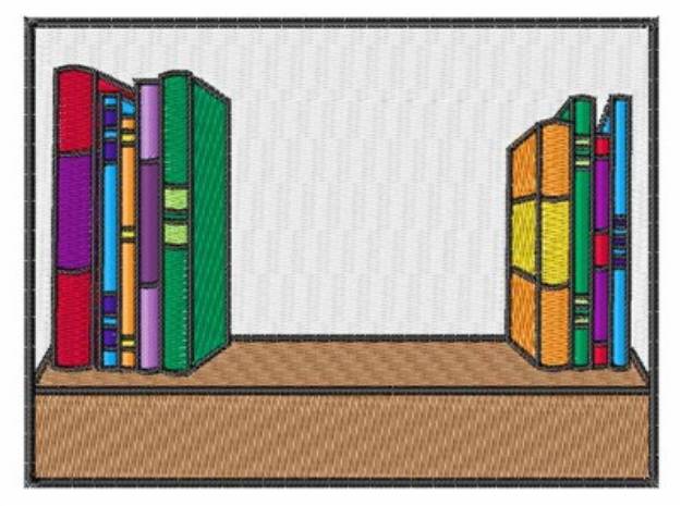 Picture of Bookcase Machine Embroidery Design