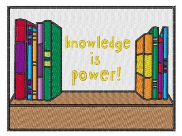 Picture of Knowledge Is Power! Machine Embroidery Design