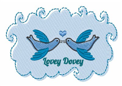 Lovey Dovey Machine Embroidery Design