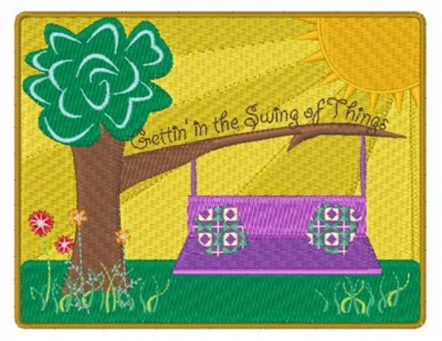 Picture of The Swing Of Things Machine Embroidery Design