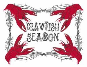 Picture of Crawfish Season Machine Embroidery Design