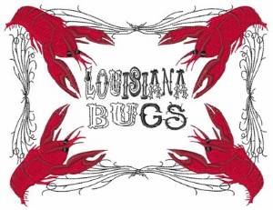 Picture of Louisiana Bugs Machine Embroidery Design