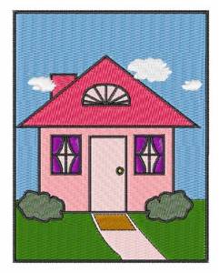 Picture of Framed House Machine Embroidery Design
