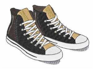 Picture of High Top Sneakers Machine Embroidery Design