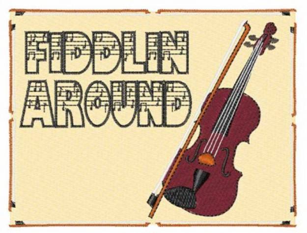 Picture of Fiddlin Around Machine Embroidery Design