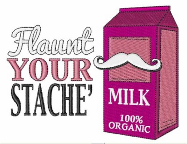Picture of Flaunt Your Stache Machine Embroidery Design