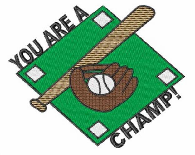 Picture of You Are A Champ Machine Embroidery Design