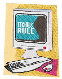 Picture of Techies Rule Machine Embroidery Design