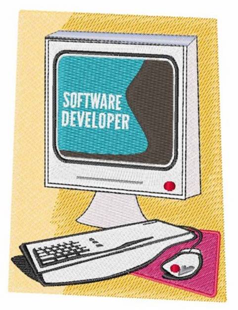 Picture of Software Developer Machine Embroidery Design