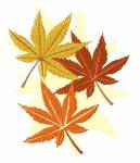 Picture of Autumn Marijuana Leaves Machine Embroidery Design