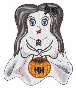 Picture of Girl Ghost Machine Embroidery Design