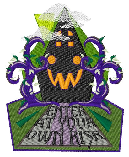 At Your Own Risk Machine Embroidery Design