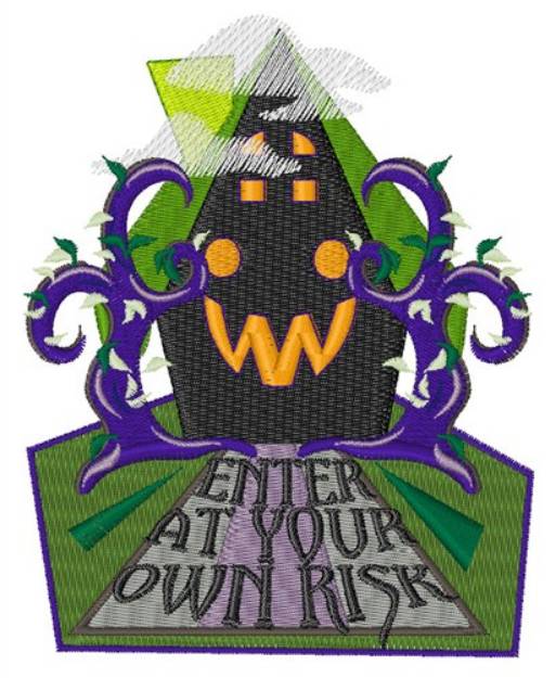 Picture of At Your Own Risk Machine Embroidery Design