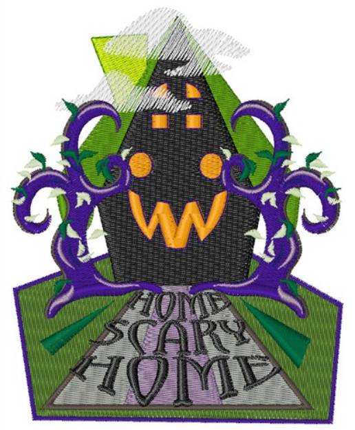 Picture of Home Scary Home Machine Embroidery Design