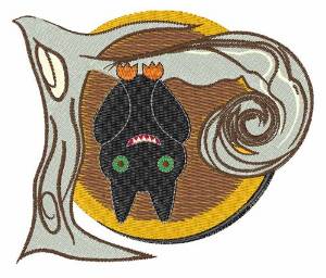 Picture of Upside Down Bat Machine Embroidery Design