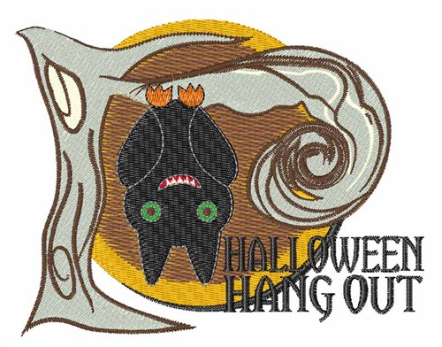 Halloween Hang Out Machine Embroidery Design