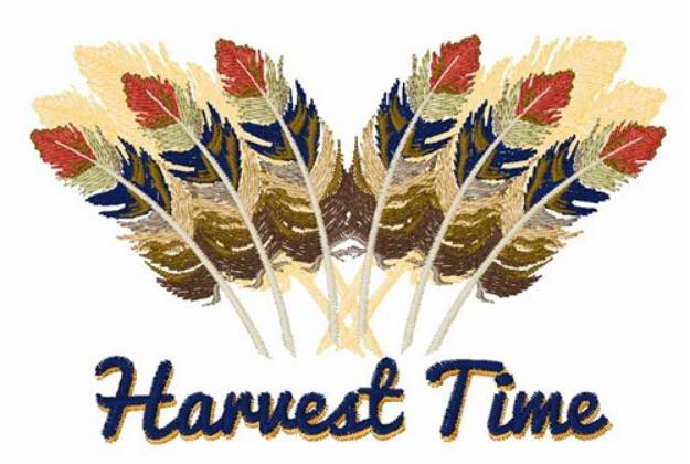 Picture of Harvest Feathers Machine Embroidery Design