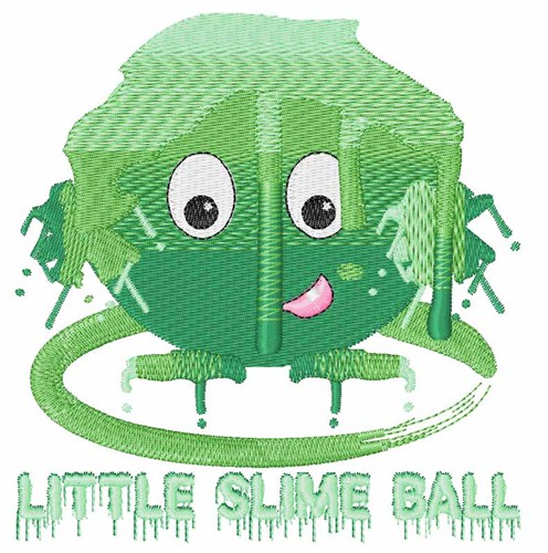 Little Slime Ball Machine Embroidery Design