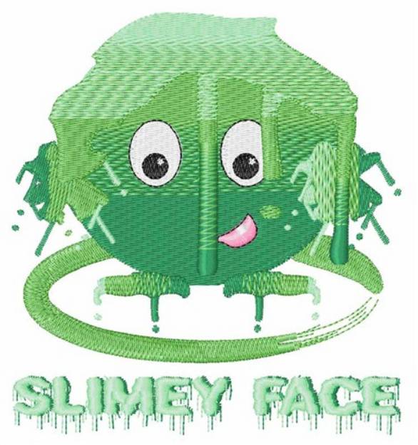 Picture of Slimey Face Machine Embroidery Design