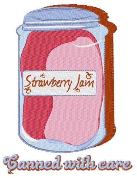 Picture of Canned with Care Machine Embroidery Design
