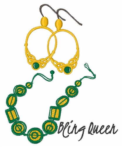 Bling Queen Machine Embroidery Design