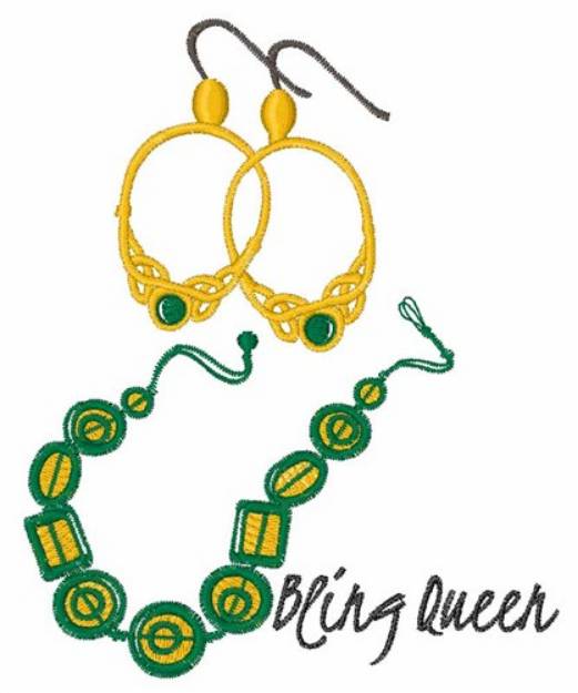 Picture of Bling Queen Machine Embroidery Design