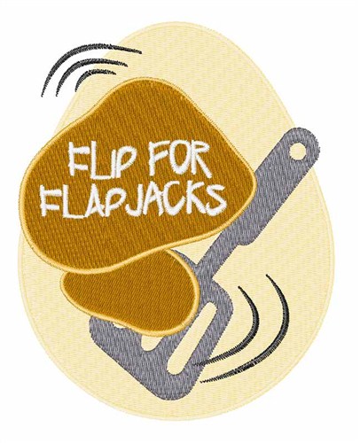 Flip for Flapjacks Machine Embroidery Design