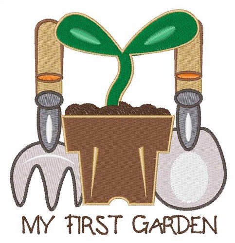 My First Garden Machine Embroidery Design