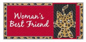 Picture of Womans Best Friend Machine Embroidery Design