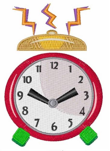 Picture of Alarm clock Machine Embroidery Design