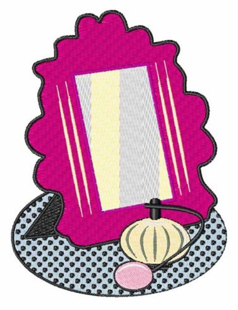 Picture of Vanity Mirror Machine Embroidery Design