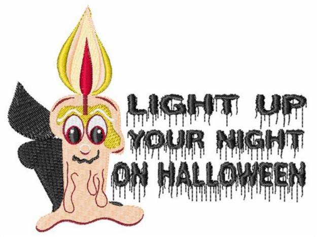 Picture of Light Up Your Halloween Machine Embroidery Design