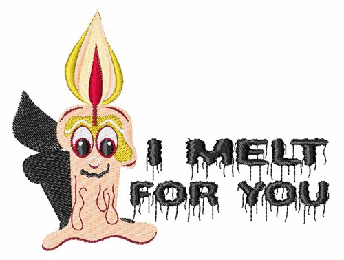 Melt for You Machine Embroidery Design