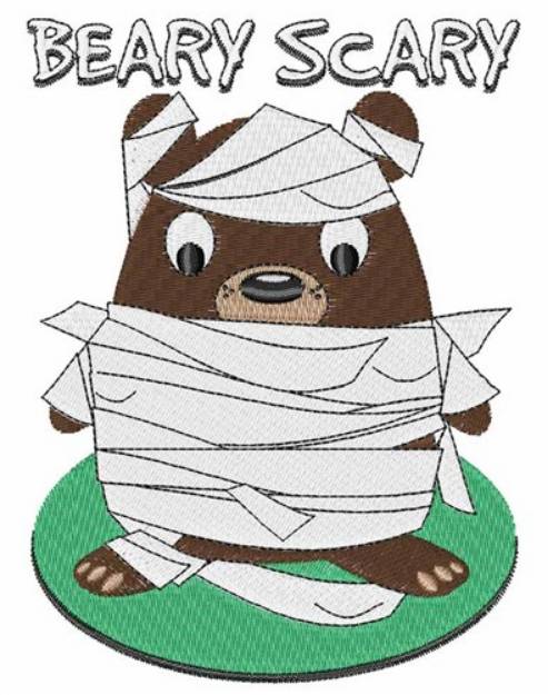 Picture of Beary Scary Machine Embroidery Design