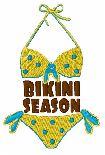 Bikini Season Machine Embroidery Design