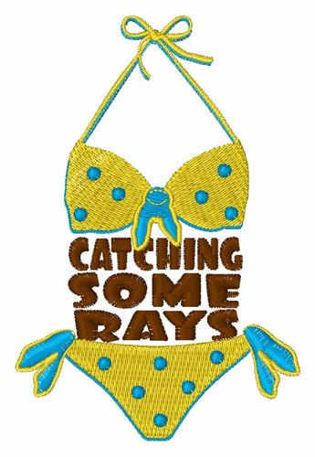 Catching Some Rays Machine Embroidery Design
