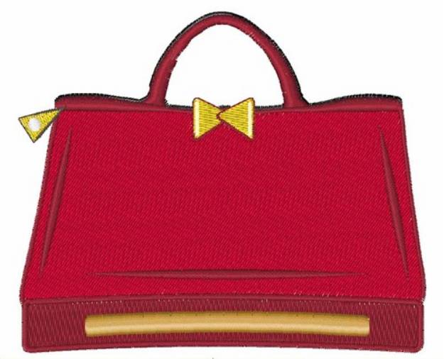 Picture of Red Purse Machine Embroidery Design