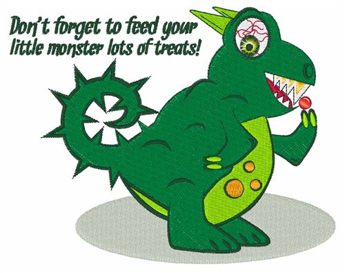 Feed Your Monster Machine Embroidery Design