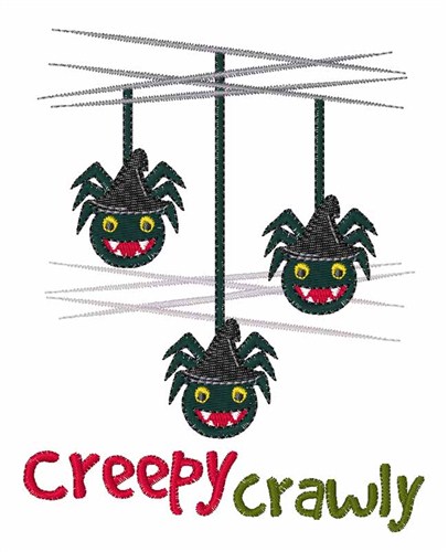 Creepy Crawly Machine Embroidery Design