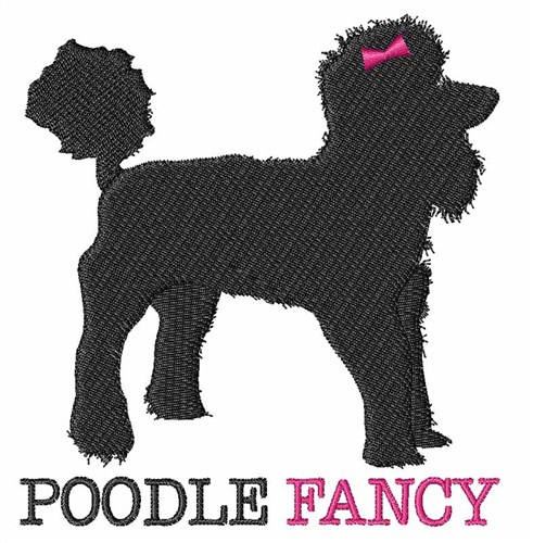 Poodle Fancy Machine Embroidery Design