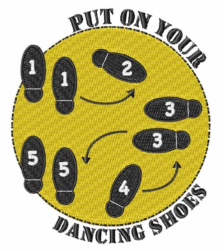 Dancing Shoes Machine Embroidery Design